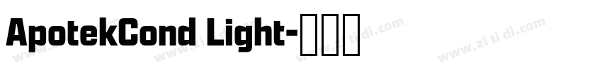 ApotekCond Light字体转换